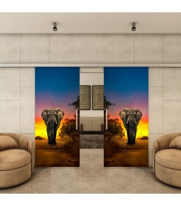 Glasschiebetür SLIM-LINE - Fotoprint Model 226