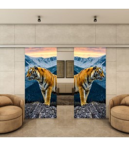 Glasschiebetür SLIM-LINE - Fotoprint Model 244