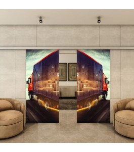 Glasschiebetür SLIM-LINE - Fotoprint Model 261