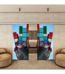 Glasschiebetür SLIM-LINE - Fotoprint Model 264