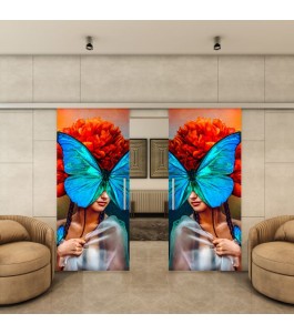 Glasschiebetür SLIM-LINE - Fotoprint Model 272