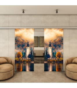 Glasschiebetür SLIM-LINE - Fotoprint Model 278