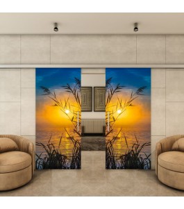 Glasschiebetür SLIM-LINE - Fotoprint Model 283