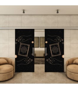 Glasschiebetür SLIM-LINE - Fotoprint Model 342