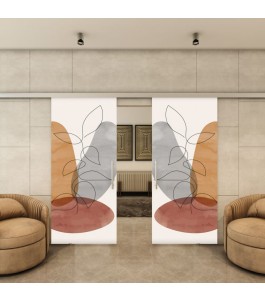 Glasschiebetür SLIM-LINE - Fotoprint Model 346