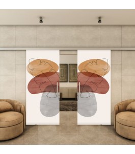 Glasschiebetür SLIM-LINE - Fotoprint Model 347