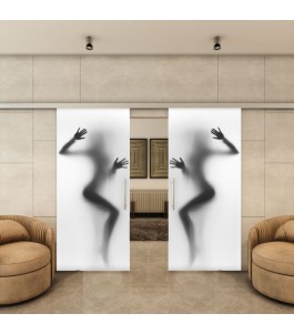 Glasschiebetür SLIM-LINE - Fotoprint Model 354