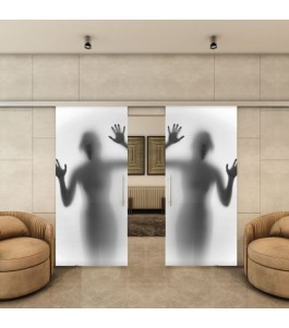 Glasschiebetür SLIM-LINE - Fotoprint Model 355