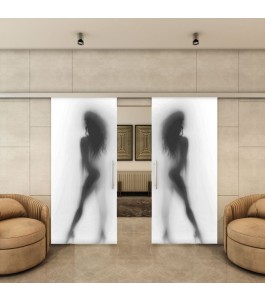 Glasschiebetür SLIM-LINE - Fotoprint Model 356