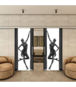 Glasschiebetür SLIM-LINE - Fotoprint Model 357