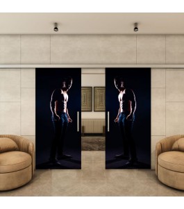 Glasschiebetür SLIM-LINE - Fotoprint Model 358