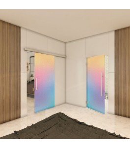 Glasschiebetür SLIM-LINE - Fotoprint Model 8