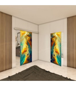 Glasschiebetür SLIM-LINE - Fotoprint Model 9