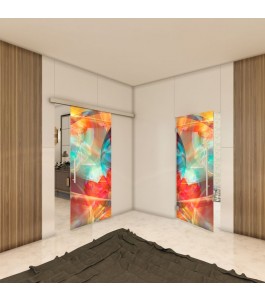Glasschiebetür SLIM-LINE - Fotoprint Model 21