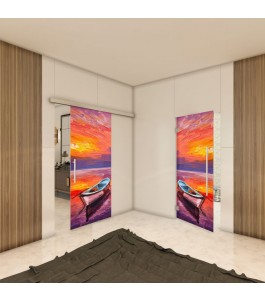 Glasschiebetür SLIM-LINE - Fotoprint Model 23