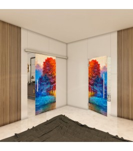 Glasschiebetür SLIM-LINE - Fotoprint Model 25