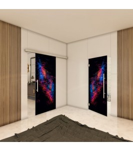 Glasschiebetür SLIM-LINE - Fotoprint Model 27
