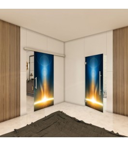 Glasschiebetür SLIM-LINE - Fotoprint Model 28