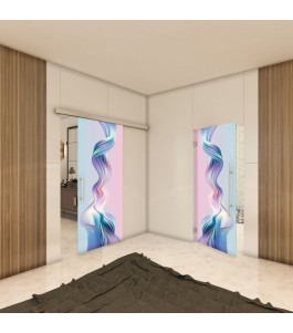 Glasschiebetür SLIM-LINE - Fotoprint Model 34