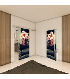 Glasschiebetür SLIM-LINE - Fotoprint Model 40