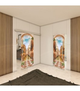 Glasschiebetür SLIM-LINE - Fotoprint Model 43