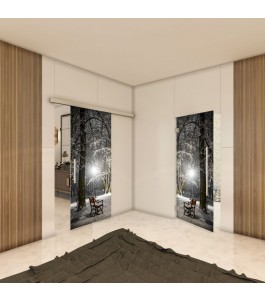 Glasschiebetür SLIM-LINE - Fotoprint Model 46