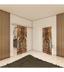 Glasschiebetür SLIM-LINE - Fotoprint Model 48