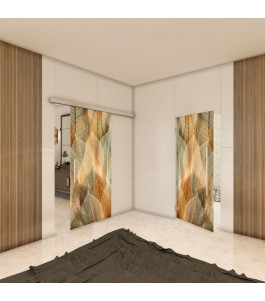 Glasschiebetür SLIM-LINE - Fotoprint Model 52