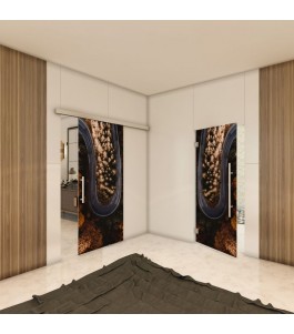 Glasschiebetür SLIM-LINE - Fotoprint Model 61