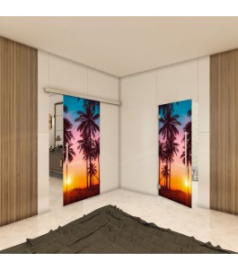 Glasschiebetür SLIM-LINE - Fotoprint Model 63