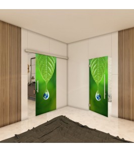 Glasschiebetür SLIM-LINE - Fotoprint Model 74