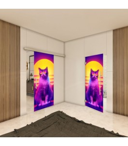 Glasschiebetür SLIM-LINE - Fotoprint Model 84