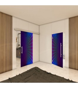 Glasschiebetür SLIM-LINE - Fotoprint Model 90