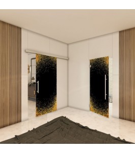 Glasschiebetür SLIM-LINE - Fotoprint Model 93