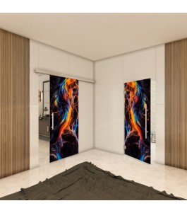 Glasschiebetür SLIM-LINE - Fotoprint Model 98