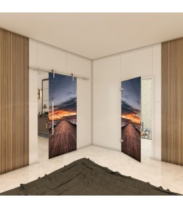 Ganzglastür - Fotoprint Model 141 für ein modernes Zuhause
