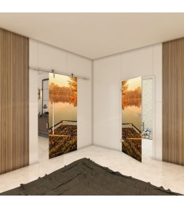 Ganzglastür - Fotoprint Model 154 für ein modernes Zuhause