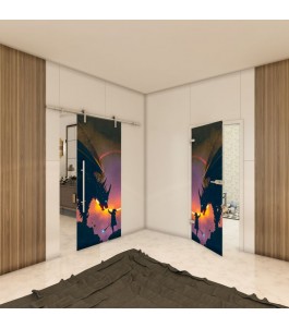 Ganzglastür - Fotoprint Model 243 für ein modernes Zuhause