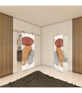 Ganzglastür - Fotoprint Model 345 für ein modernes Zuhause