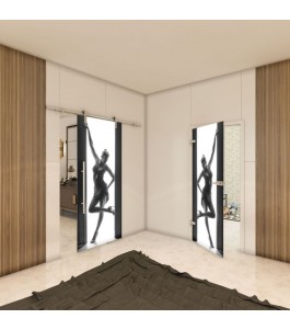 Ganzglastür - Fotoprint Model 357 für ein modernes Zuhause