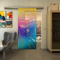 Glasschiebetür SLIM-LINE - Fineprint Modell 133 Verlauf auf Klarglas Glasschiebetür SLIM-LINE - Fineprint Modell 133 Verlauf auf Klarglas