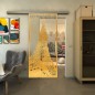 Glasschiebetür SLIM-LINE - Fineprint Modell 132 Gold auf Klarglas Glasschiebetür SLIM-LINE - Fineprint Modell 132 Gold auf Klarglas