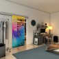 Glasschiebetür SLIM-LINE - Fineprint Modell 133 Verlauf auf Klarglas Glasschiebetür SLIM-LINE - Fineprint Modell 133 Verlauf auf Klarglas