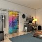 Glasschiebetür SLIM-LINE - Fineprint Modell 140 Verlauf auf Klarglas Glasschiebetür SLIM-LINE - Fineprint Modell 140 Verlauf auf Klarglas