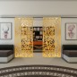 Glasschiebetür SLIM-LINE - Fineprint Modell 145 Gold auf Klarglas Glasschiebetür SLIM-LINE - Fineprint Modell 145 Gold auf Klarglas