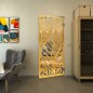 Pendeltür - Fineprint Modell 173 Gold auf Klarglas
