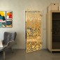 Ganzglastür - Fineprint Modell 147 Gold auf Klarglas Ganzglastür - Fineprint Modell 147 Gold auf Klarglas