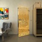 Ganzglastür - Fineprint Modell 168 Gold auf Klarglas