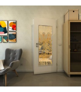 Lichtausschnitt - Fineprint Model 012 Gold auf Klarglas