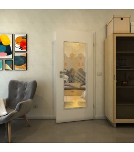 Lichtausschnitt - Fineprint Model 024 Gold auf Klarglas